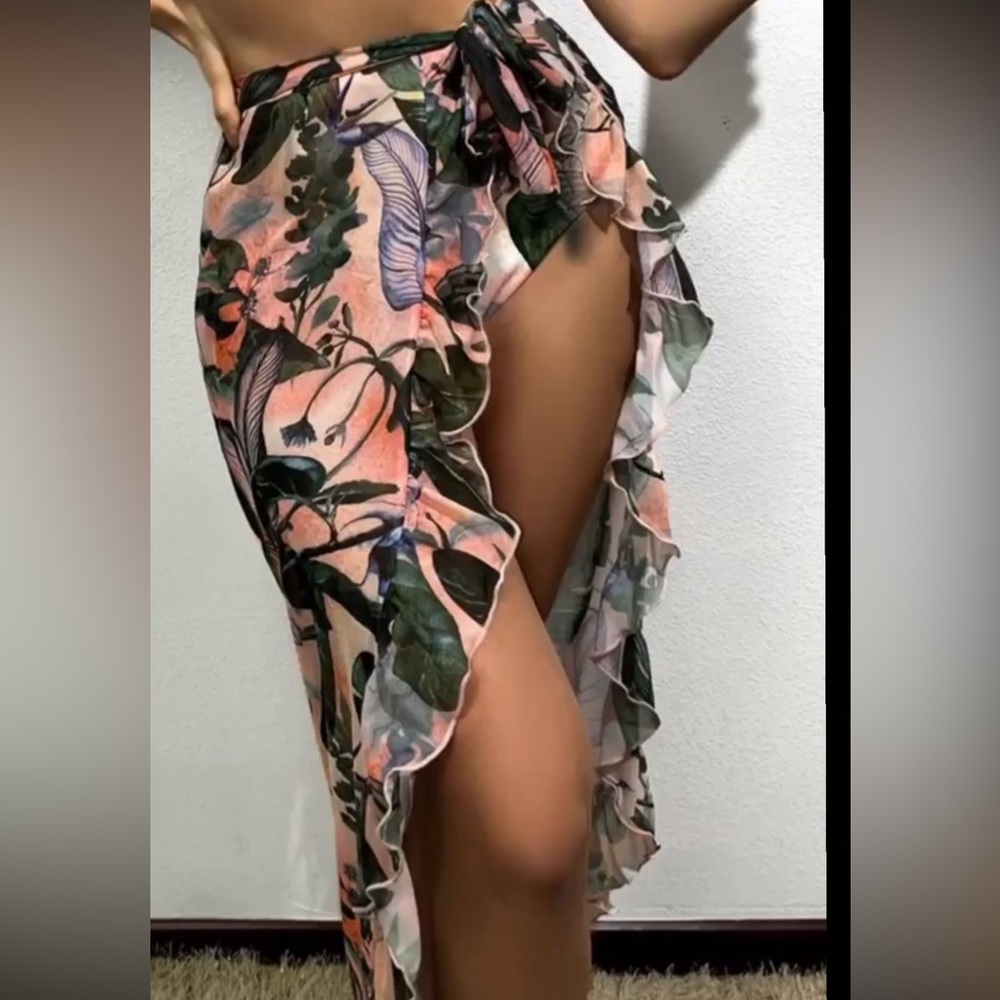 Skirt beach cover up